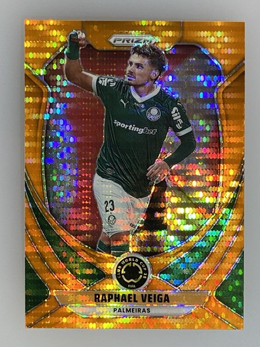 Raphael Veiga 2025 Panini Prizm FIFA Club World Cup Orange Pulsar /149