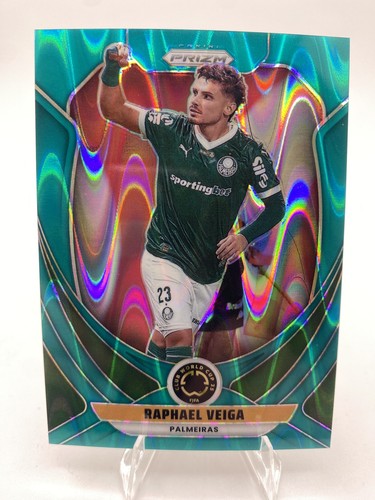 Raphael Veiga 2025 Panini Prizm FIFA Club World Cup Teal Seismic /49