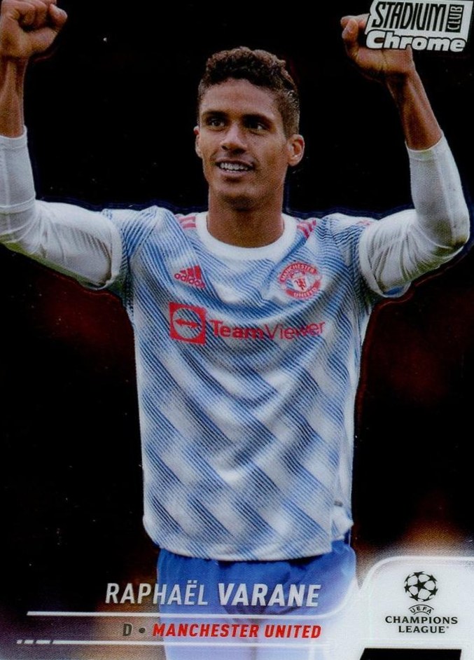 Raphaël Varane 2021 Topps Stadium Club Chrome UEFA 88