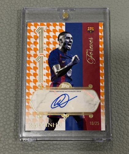 Raphinha 2025 Topps Barcelona Forever Orange /25