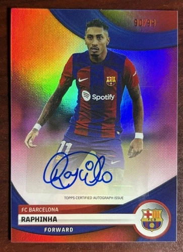 Raphinha 2023 Topps Barcelona Team Set Pink /99
