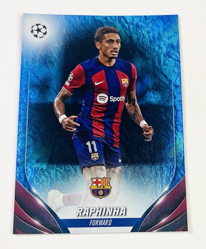 Raphinha 2023 Topps Chrome Blue Holo Foil /175