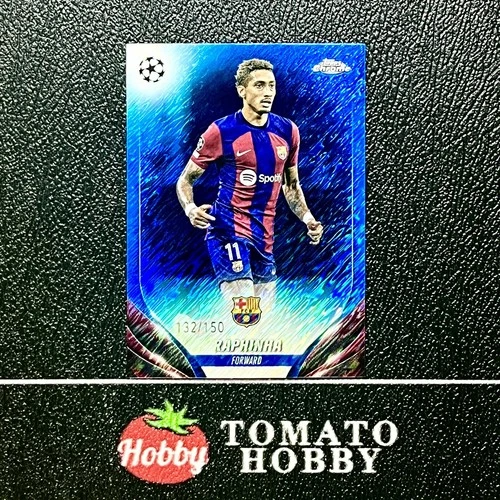 Raphinha 2023 Topps Chrome Blue Shimmer Refractor /150