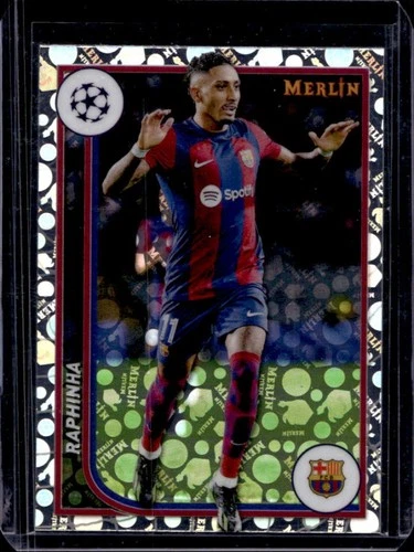 Raphinha 2023 Topps Chrome Merlin Chrome Vintage Refractor #35