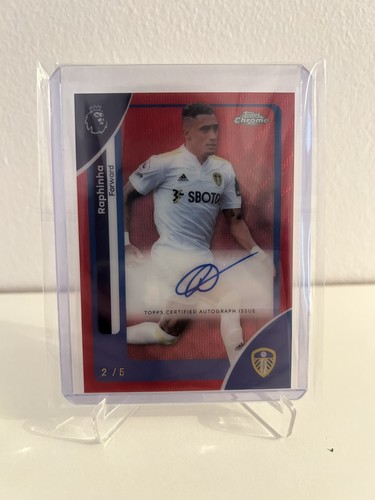 Raphinha 2025 Topps Chrome Red Wave /5