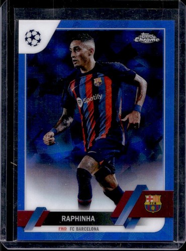 Raphinha 2022 Topps Chrome Sapphire