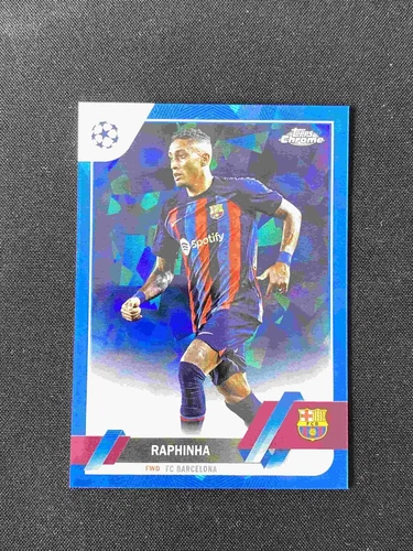 Raphinha 2023 Topps Chrome Sapphire