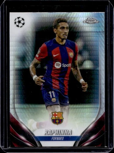 Raphinha 2023 Topps Chrome UEFA Prism Refractor