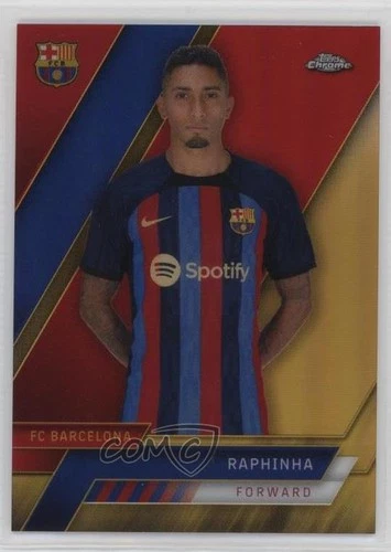 Raphinha 2022 Topps Cromo FC Barcelona Oro Refractor /50