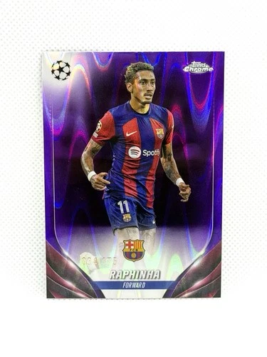 Raphinha 2023 Topps Cromo Onda Púrpura /175