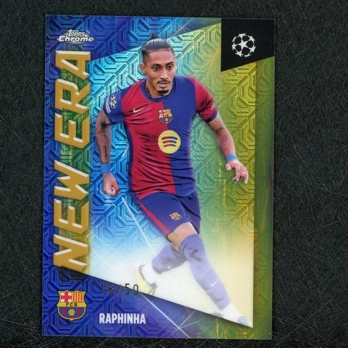 Raphinha 2025 Topps Cromo Refractor /50