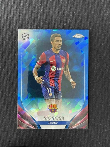Raphinha 2024 Topps Cromo Zafiro UEFA Sapphire