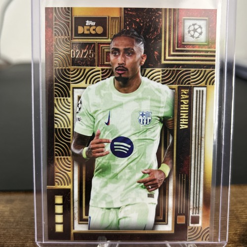 Raphinha 2025 Topps Deco Orange /25