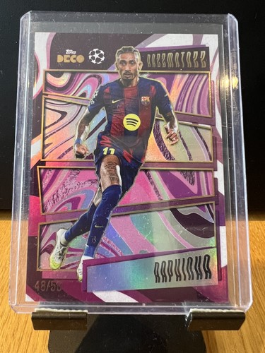 Raphinha 2025 Topps Deco Razzmatazz /50