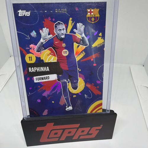 Raphinha 2024 Topps FC Barcelona Team Set Blue /99