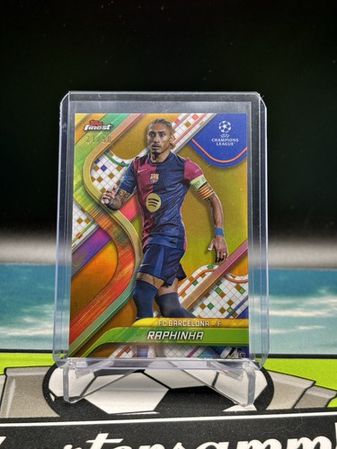 Raphinha 2025 Topps Finest Gold /50
