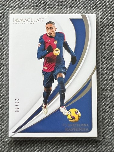 Raphinha 2024 Panini Immaculate Silver /40