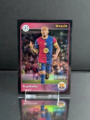 Raphinha 2024 Topps Merlin Chrome Black Refractor /10