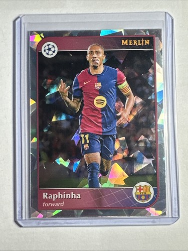 Raphinha 2024 Panini Merlin Chrome Crack Ice
