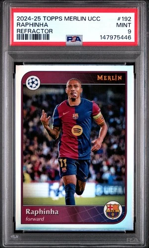 Raphinha 2024 Topps Merlin Chrome Refractor