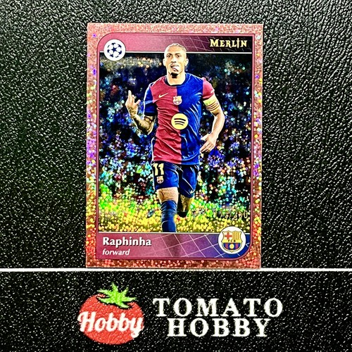 Raphinha 2024 Topps Merlin Chrome Rose Gold Speckle Refractor /250