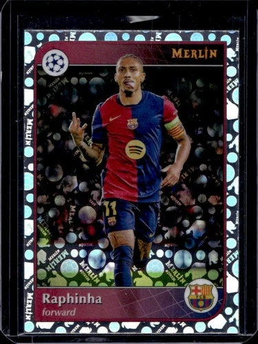 Raphinha 2024 Topps Merlin Chrome Vintage Refractor
