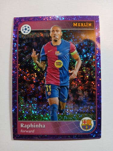Raphinha 2024 Topps Merlin UEFA Refractor Moteado /15