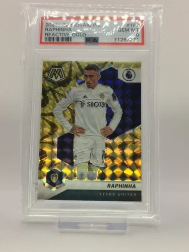 Raphinha 2021 Panini Mosaic Gold Prizm Refractor /199