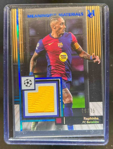 Raphinha 2024 Topps Museum Sapphire /75
