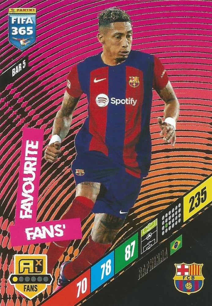 Raphinha 2024 Panini Adrenalyn XL FIFA 365