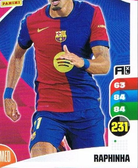 Raphinha 2024 Panini Adrenalyn XL La Liga