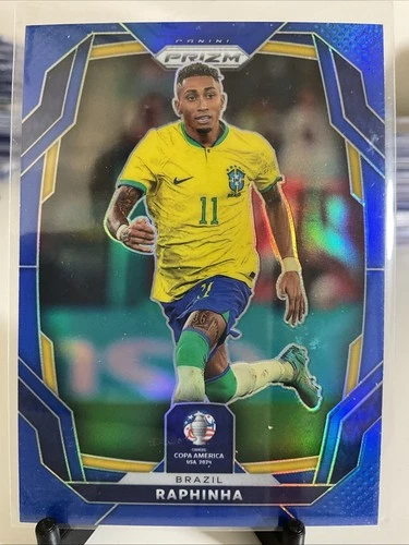 Raphinha 2024 Panini Prizm Blue Prizm /110