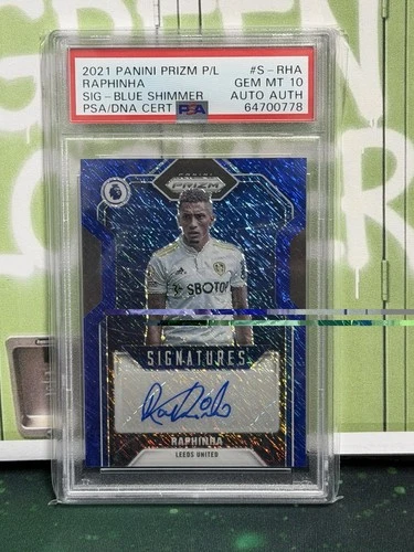 Raphinha 2021 Panini Prizm Blue Shimmer