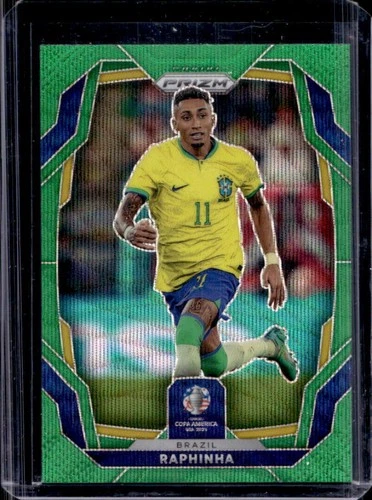Raphinha 2024 Panini Prizm Copa America Green Wave