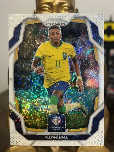 Raphinha 2024 Panini Prizm Copa America White Sparkle
