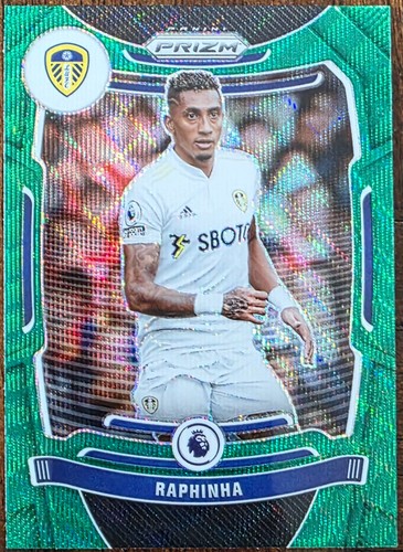 Raphinha 2021 Panini Prizm Premier League Green Wave