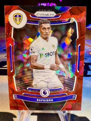 Raphinha 2021 Panini Prizm Red Cracked Ice Prizm