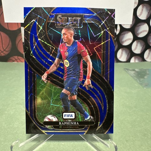 Raphinha 2024 Panini Select Blue Laser Prizm