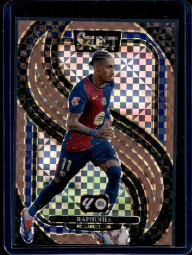 Raphinha 2024 Panini Select Bronze Checker Prizm /59
