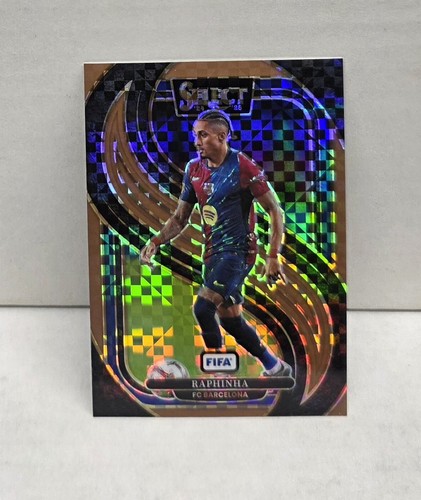 Raphinha 2024 Panini Select Bronze Checker Prizm /75