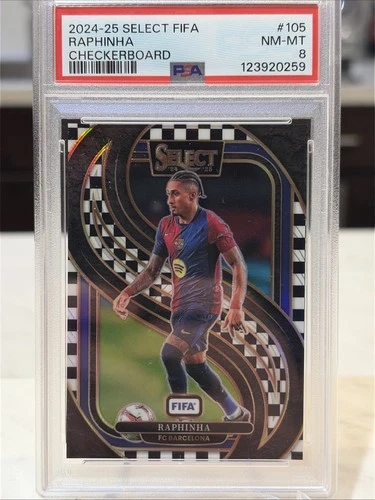 Raphinha 2024 Panini Select Checkerboard Prizm