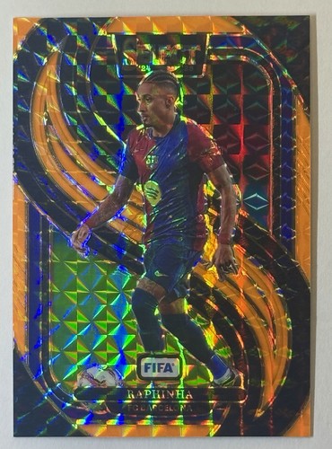 Raphinha 2024 Panini Select Fluorescent Orange Prizm