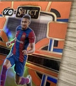 Raphinha 2023 Panini Select Orange Prizm /49