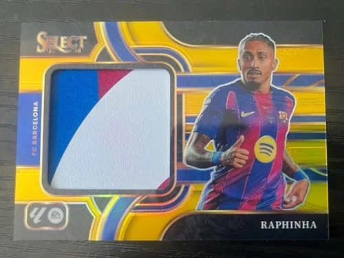 Raphinha 2025 Panini Select Oro Prizm /10