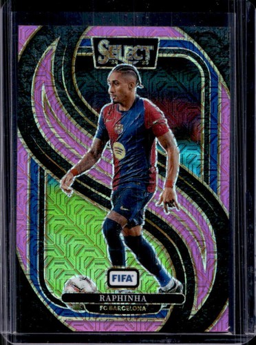 Raphinha 2024 Panini Select Pink Mojo /299