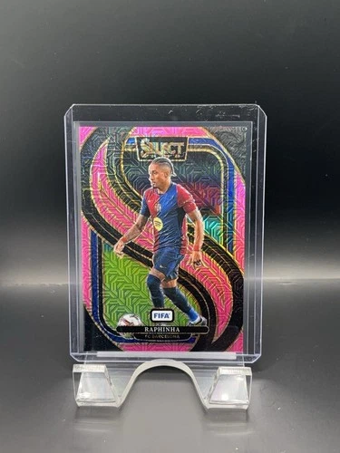 Raphinha 2024 Panini Select Pink Mojo Prizm /299