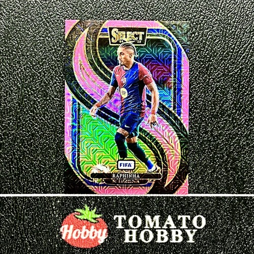 Raphinha 2024 Panini Select Pink Mojo Refractor /299