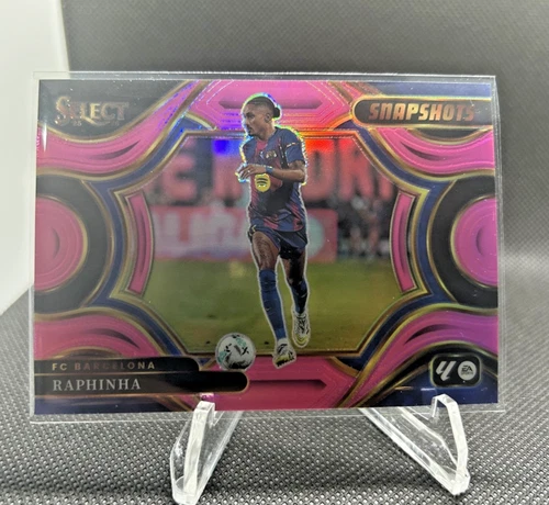 Raphinha 2025 Panini Select Pink Prizm /25