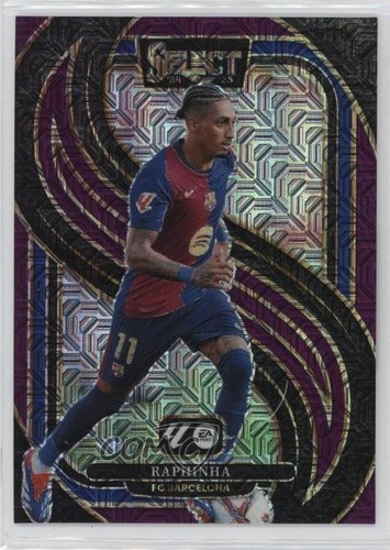 Raphinha 2024 Panini Select Purple Mojo Prizm