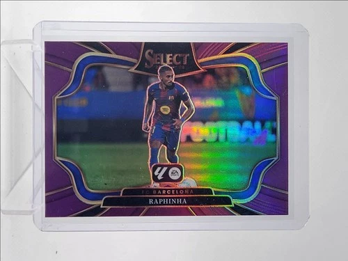 Raphinha 2025 Panini Select Purple Prizm /125